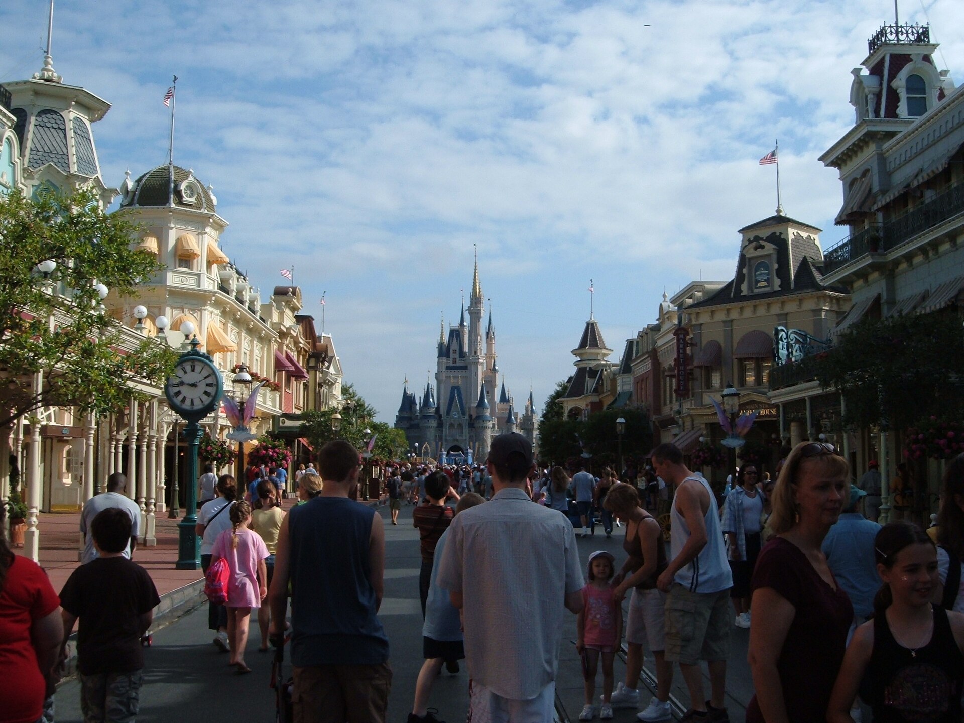 Main Street U.S.A. toward Cinderella Castle